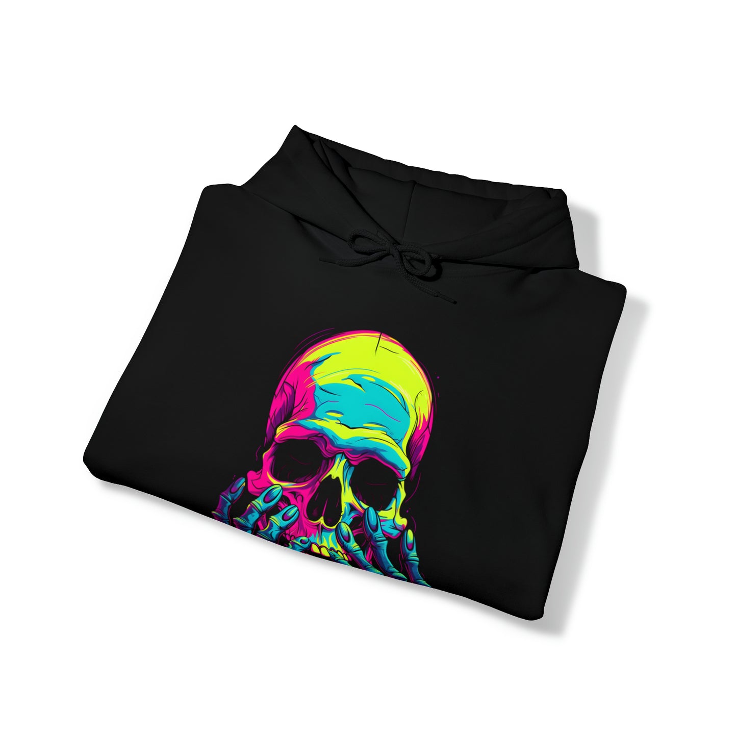 Neon Skull/Hands Hoodie- Unisex