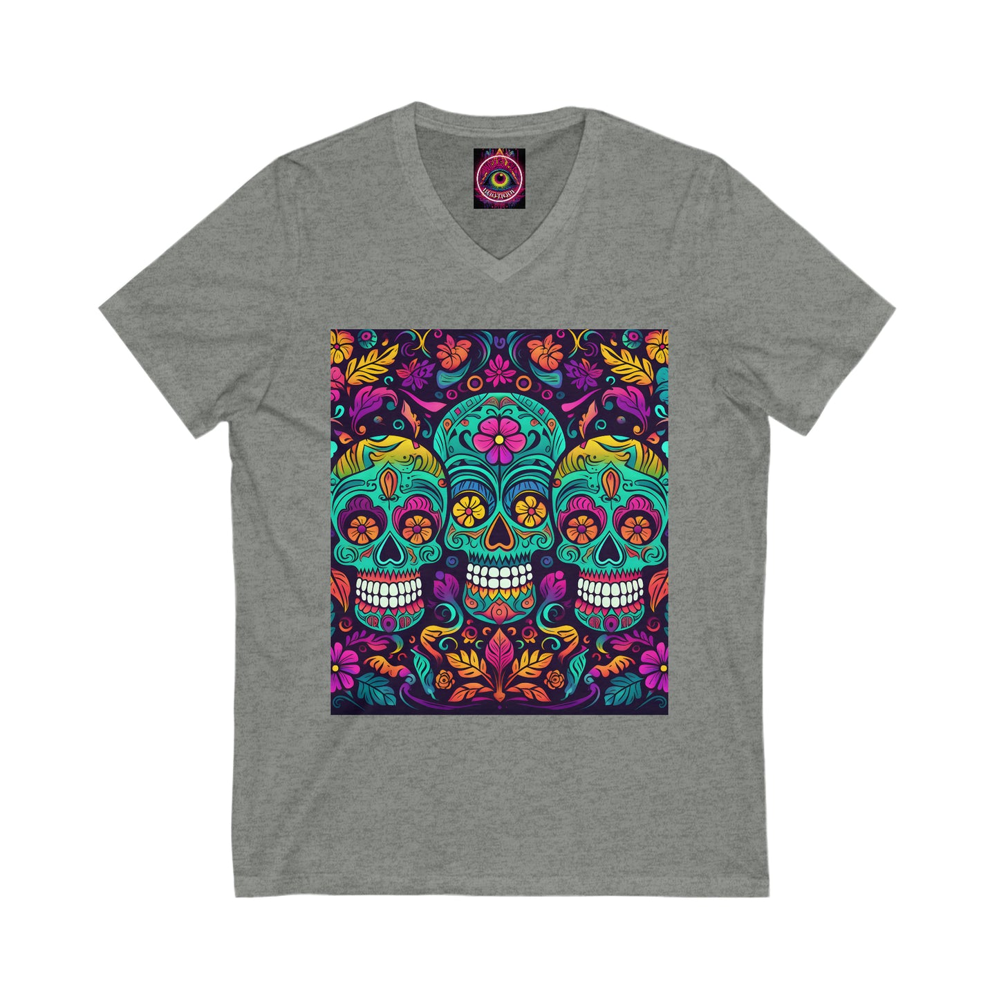 Neon Sugar Skulls T-Shirt -Unisex