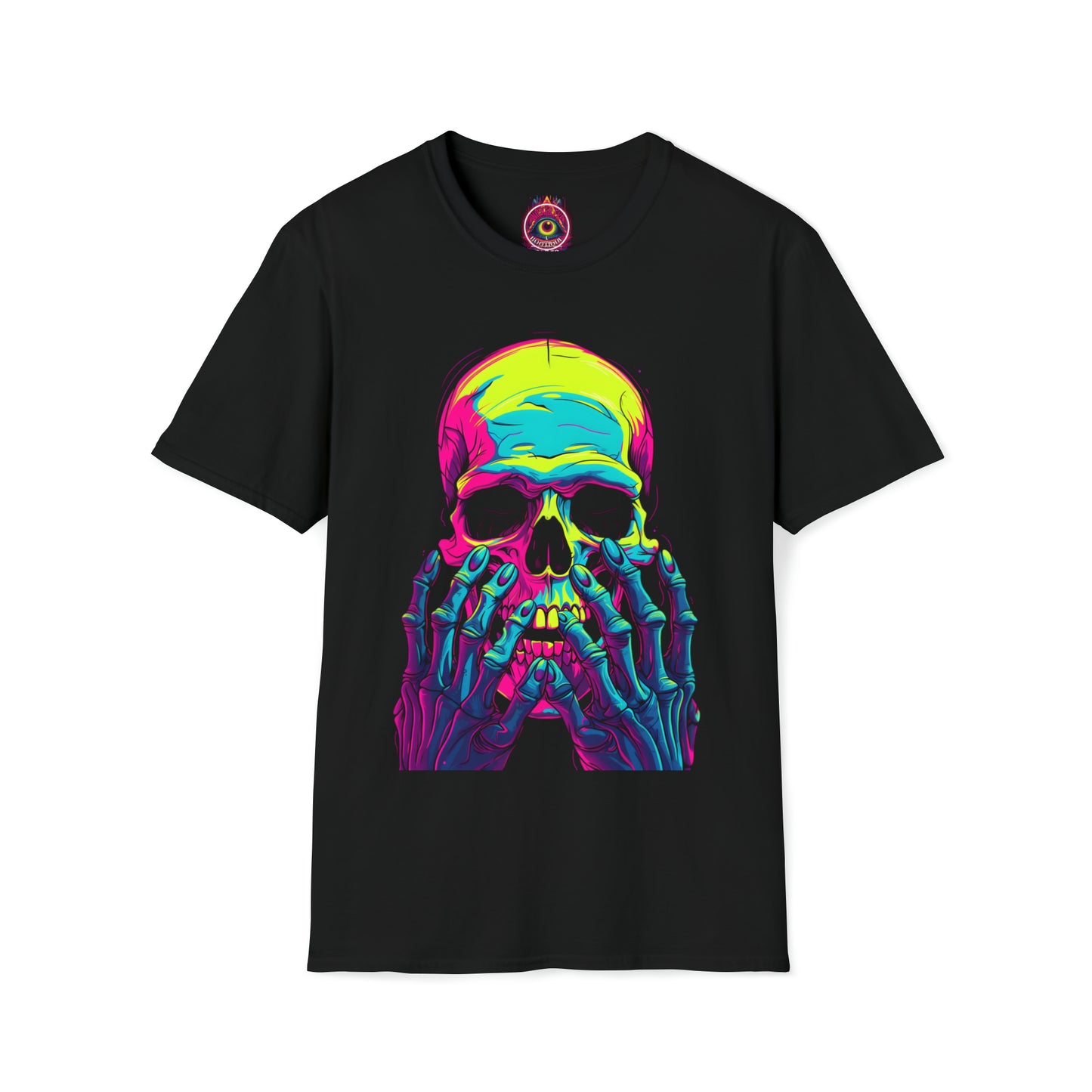 Neon Skull/Hands- T-Shirt -Unisex