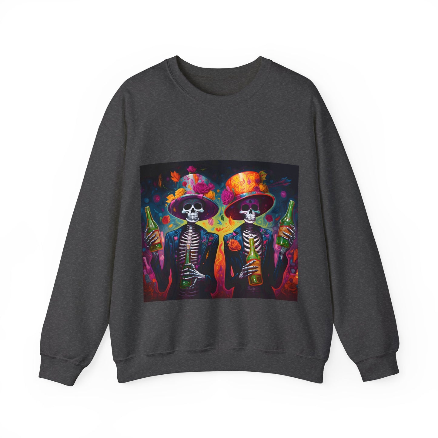 Drinking Skulls Sweater -Unisex Sweatshirt