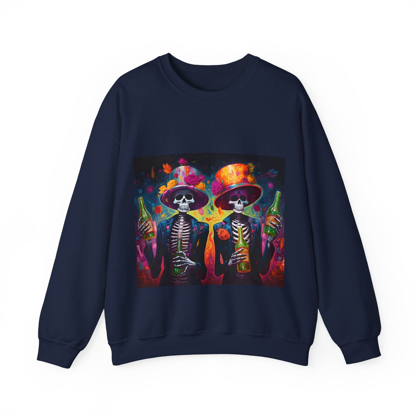 Drinking Skulls Sweater -Unisex Sweatshirt