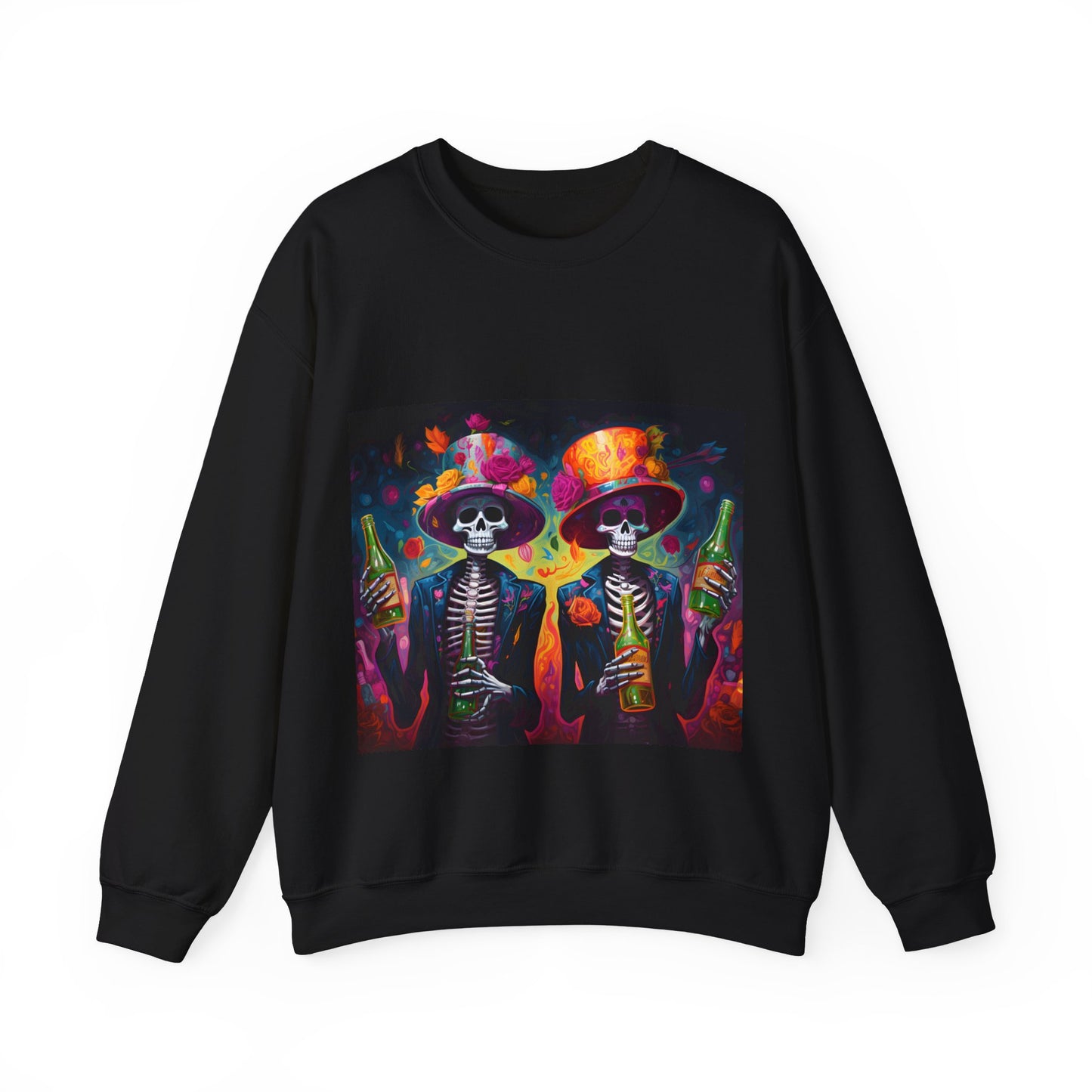 Drinking Skulls Sweater -Unisex Sweatshirt