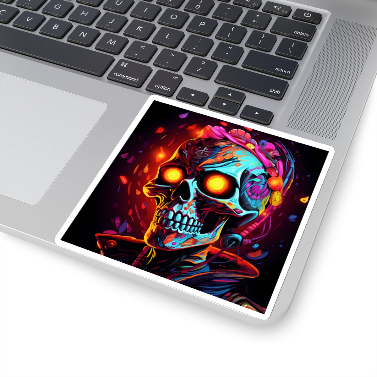 Neon Skull- Kiss-Cut Stickers