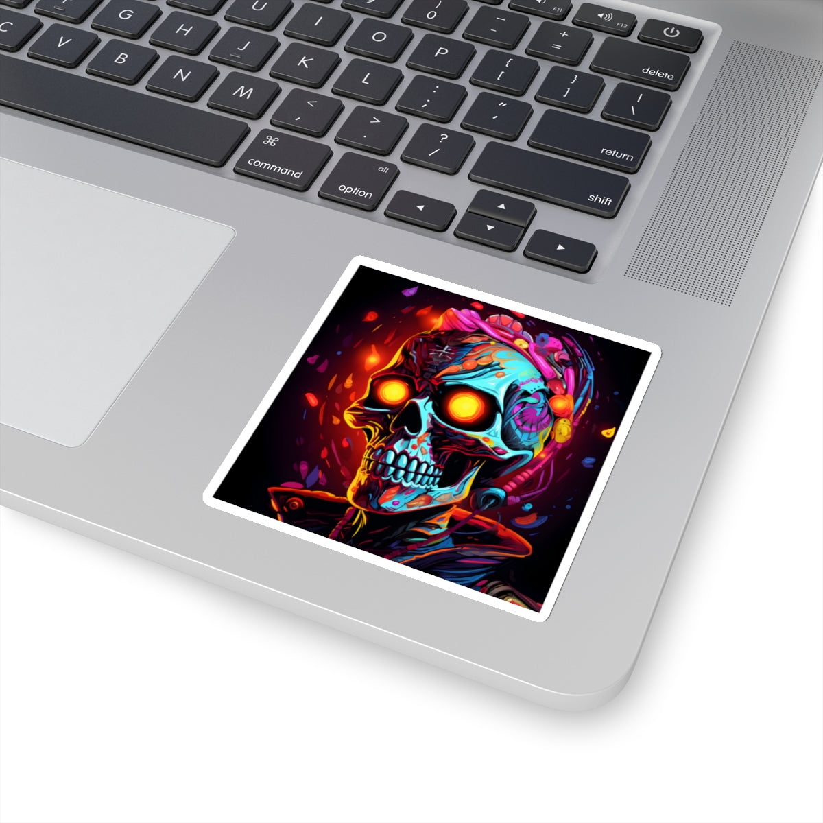 Neon Skull- Kiss-Cut Stickers